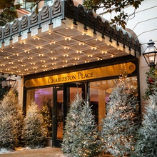 Charleston Place Front Entrance Christmas